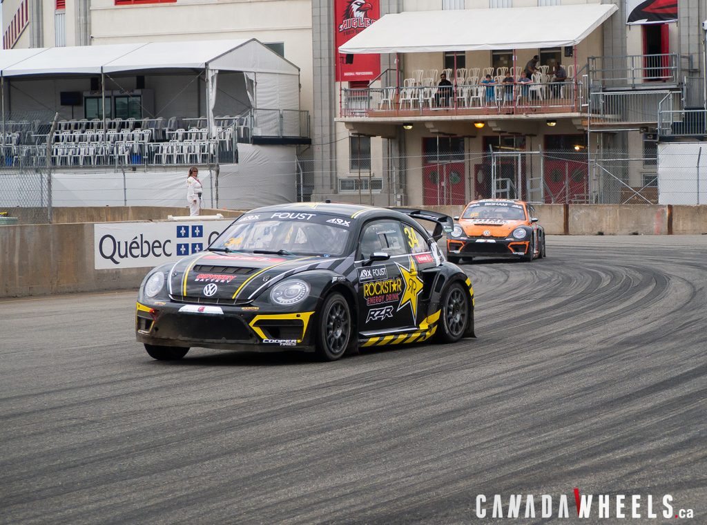Foust and Bigham in a tarmac chase