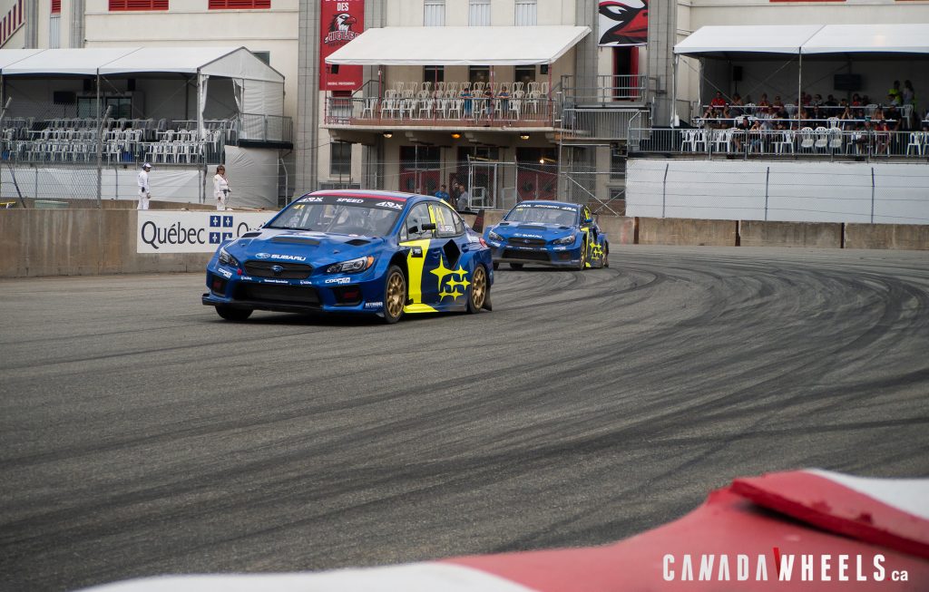 Scott Speed and Chris Atkinson have a Subaru team battle