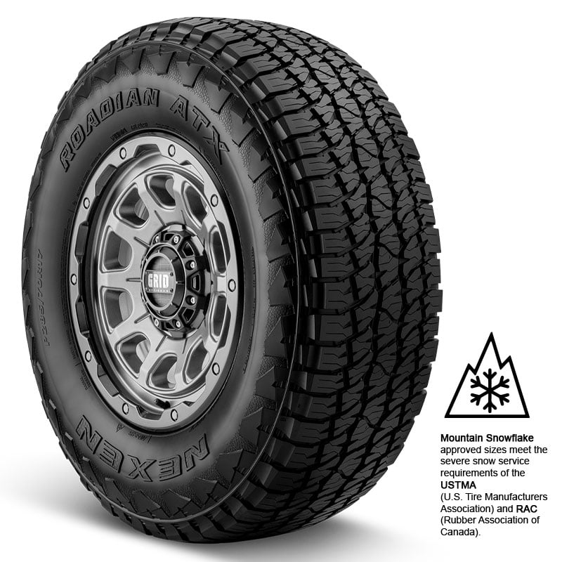 Nexen Roadian ATX size-33/12.5R20 load rating- 119 speed rating-S 