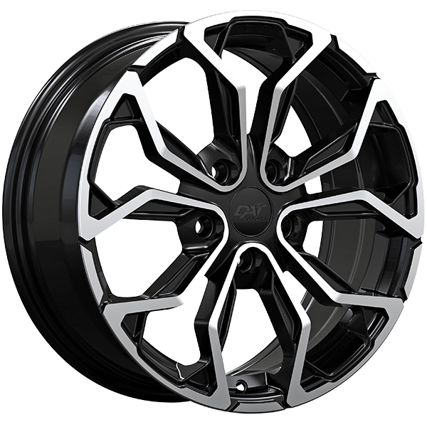 DAI Wheels MUSE Gloss Black - Machined Face size-17x7 boltpattern5x115 ...