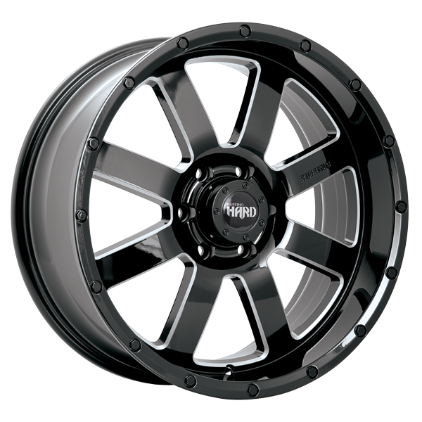 Ruffino Titan Gloss Black - Milled Edge size-20x9 boltpattern5x127 load ...