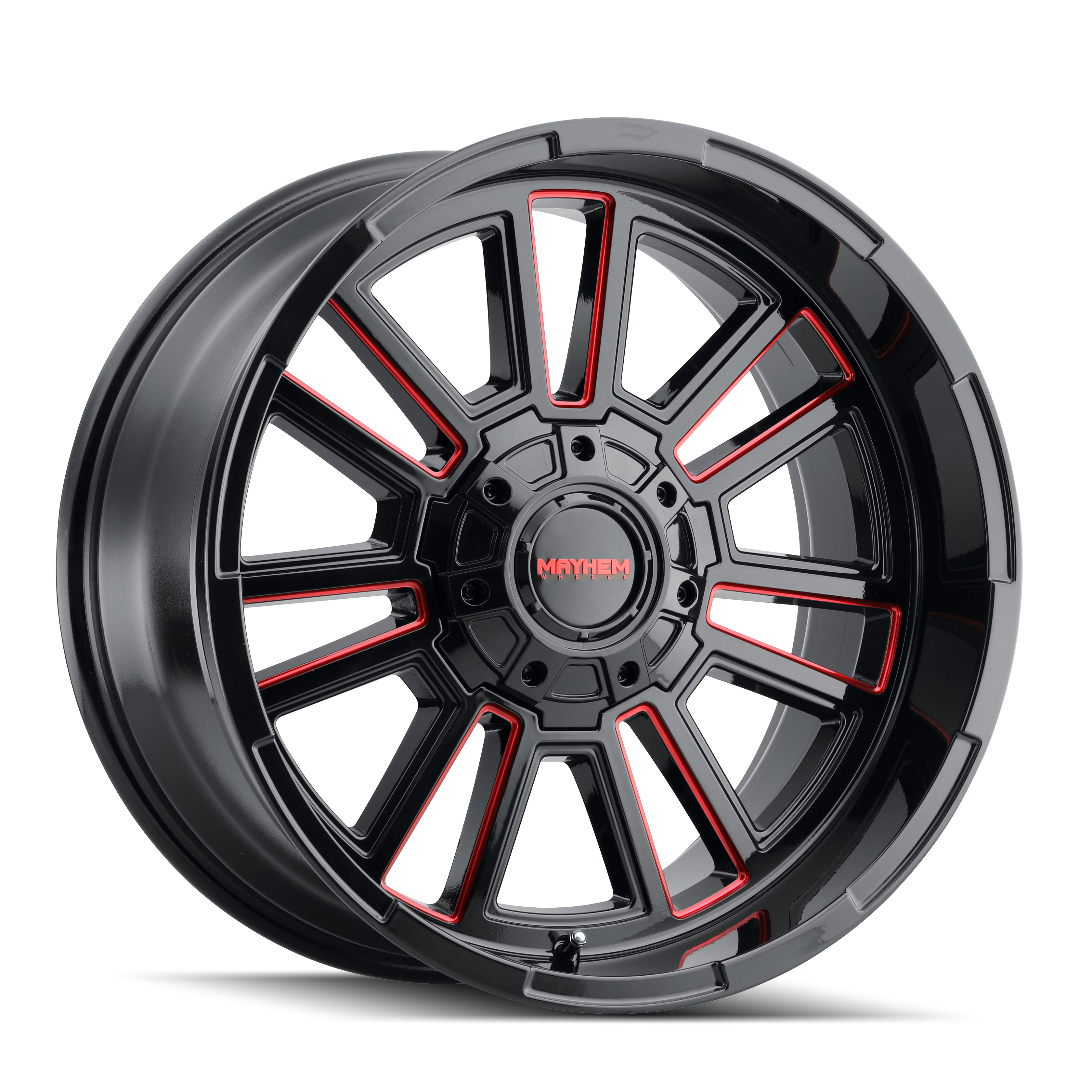 MAYHEM APOLLO GLOSS BLACK/PRISM RED MILLED - 8115-2152BTR